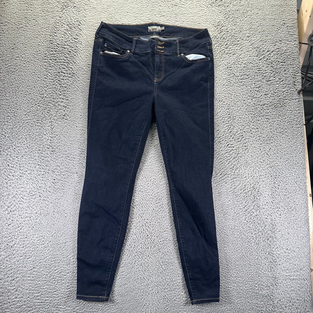 Torrid Feel The Fit Jeans Womens 16T Blue‎ Cotton Denim Jegging Travel Stretch